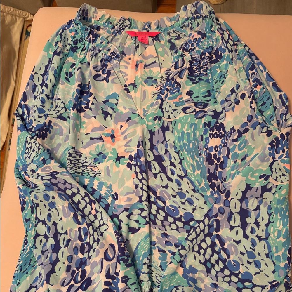 NWOT Lilly Pulitzer long sleeve blouse size L